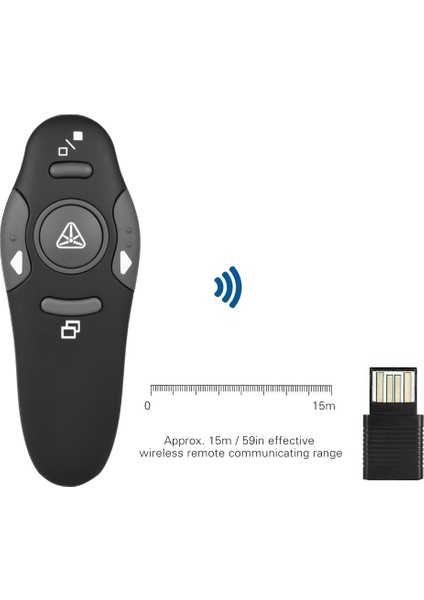 Good Shop 2.4ghz Kablosuz Hava Fare Flip Kalem Lazer Pointer Sunucu Uzaktan Kumanda Ppt Sunum Kalemleri Öğretmen Sınıfı Dersi Için Kullanım (Yurt Dışından)