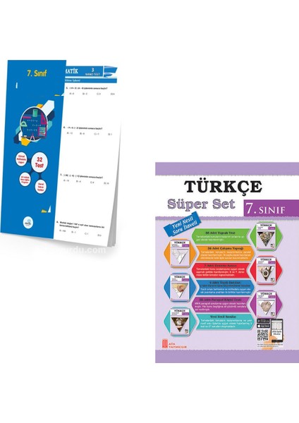 7.sınıf Yaprak Test+Ata 2022 Yeni Baskı 7.sınıf Türkçe Süper