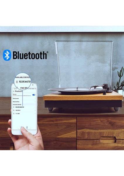 TT202J Pikap - Bluetooth Özellikli - Tüm Plaklar Ile Uyumlu