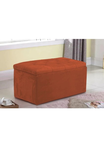 Lüks Kapitoneli Sandıklı Puf 110 cm