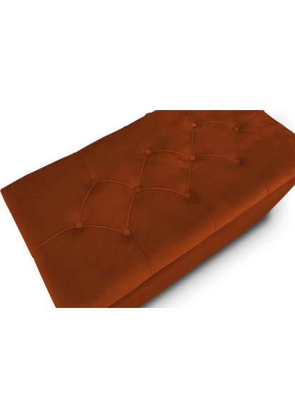 Lüks Kapitoneli Sandıklı Puf 110 cm