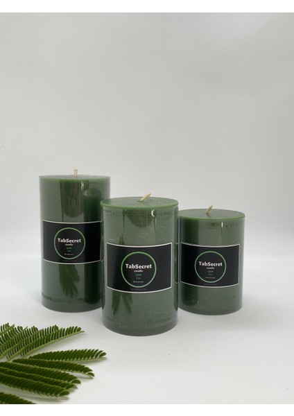 Candle Çam Aromalı 3'lü Mum Seti