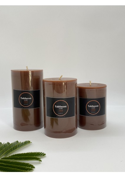 Candle Tarçın Aromalı 3'lü Mum Seti