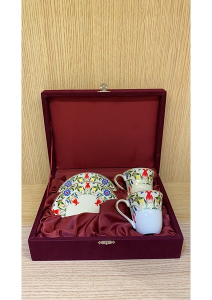 El Dekoru 2 Kişilik Türk Kahve Fincan Takımı