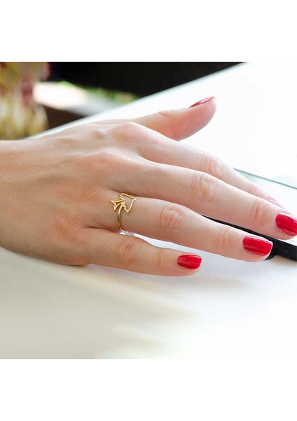 Kuş Figürlü Eklem Yüzük