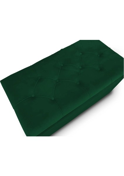 Lüks Kapitoneli Sandıklı Puf 70 cm