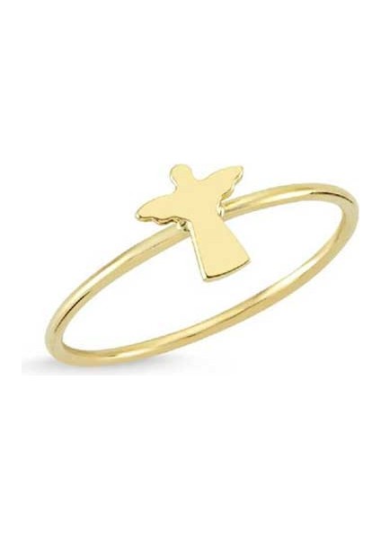 14 Ayar Altın Şans Meleği Yüzük