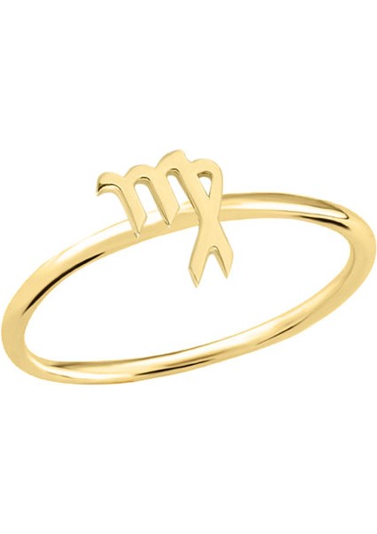 14 Ayar Altın Başak Burç Yüzük