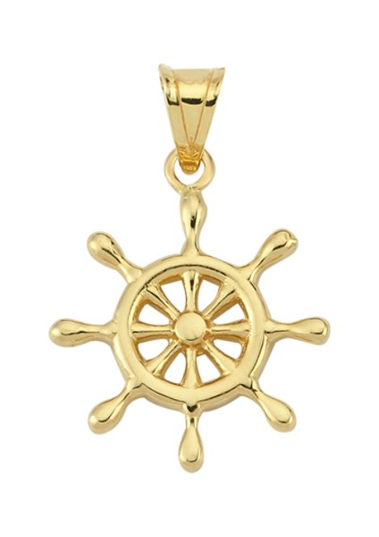 Altın Dümen Denizci Kolyesi Ucu