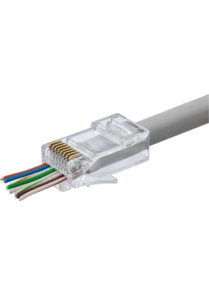 HD-4652 RJ45 Jack Kablo Çıkan Model (100'LÜ Paket)