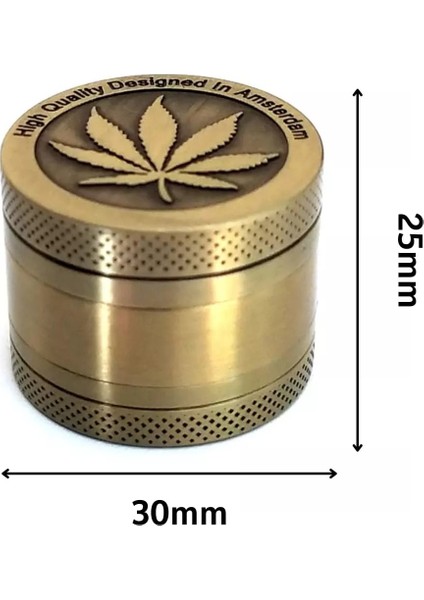 3 Katmanlı Metal Grınder / Tütün ve Baharat Öğütücü 30MM fırsatları