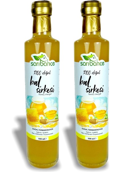 Bal Sirkesi Doğal Fermente 500 ml 2'li