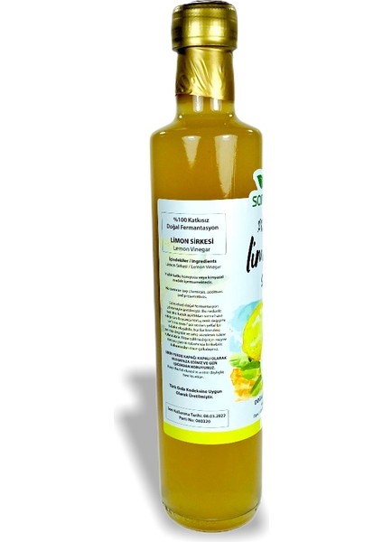 Limon Sirkesi Doğal Fermente 2'li 500 ml