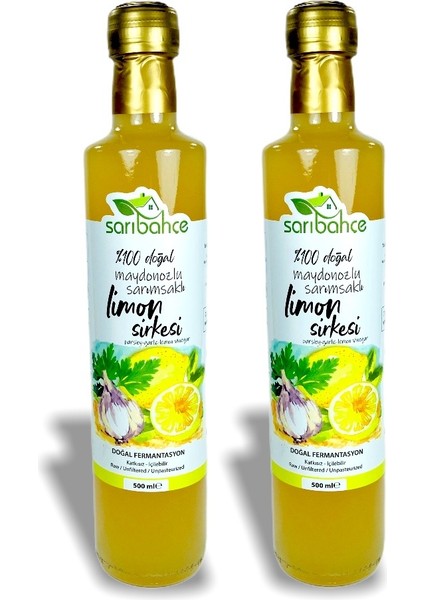 Sarımsaklı Maydonozlu Limon Sirkesi Doğal Fermente 2'li 500 ml