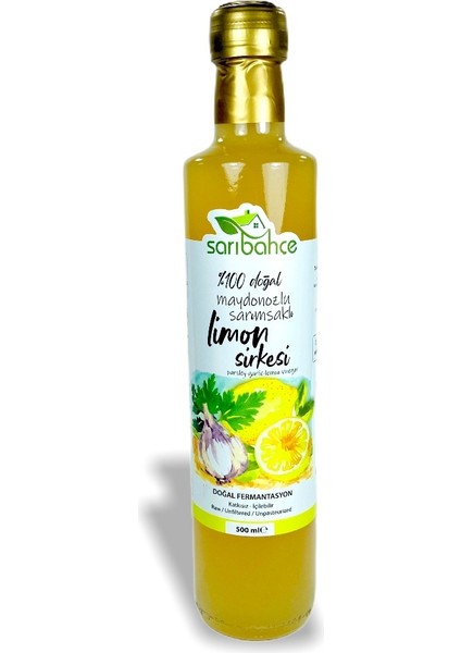 Sarımsaklı Maydonozlu Limon Sirkesi Doğal Fermente 2'li 500 ml