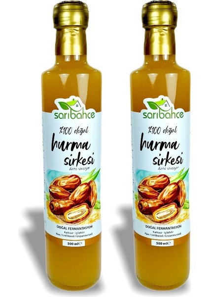 Hurma Sirkesi Doğal Fermente 2'li 500 ml