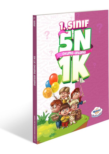 - 1. Sınıf 5N1K Okuma Anlama Kitabı - Baksada Kitap Ayracı