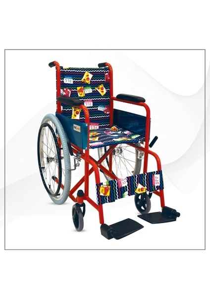 Whit Wheels Tekerlekli Çocuk Sandalye Standart Katlanır