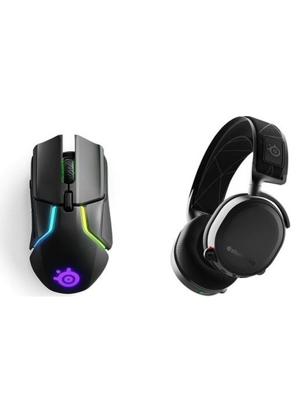 Arctis 7 Siyah Mouse + Rival 650 Wireless Kablosuz Oyuncu Seti