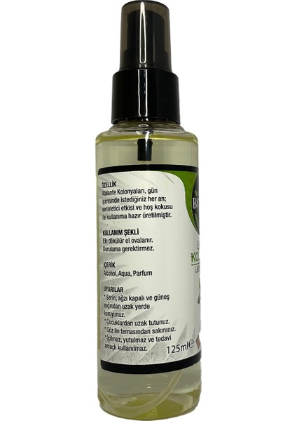 80 Derece Limon Kolonya 125 ml modelleri