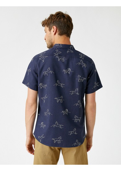 Erkek Kısa Kollu Gömlek Pamuklu fırsatları