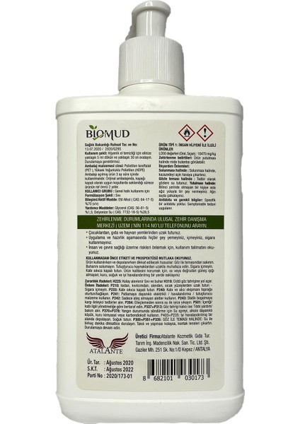 Biomud Alkollü El Sıvısı 500 ml