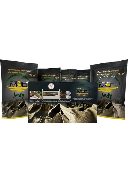Naturmud Body Cilt Bakım Çamuru Organik Sağlık Çamuru 200 gr 5 Adet modelleri