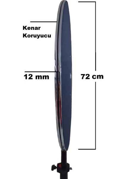 Tripod Ayaklı Dartboard Arkalık Standı. Lacivert 72CM