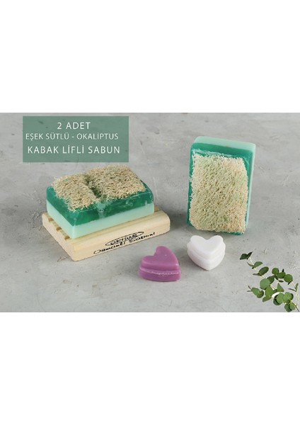 Eşek Sütlü & Okaliptus Kabak Lifli 2'li Sabun 240GR
