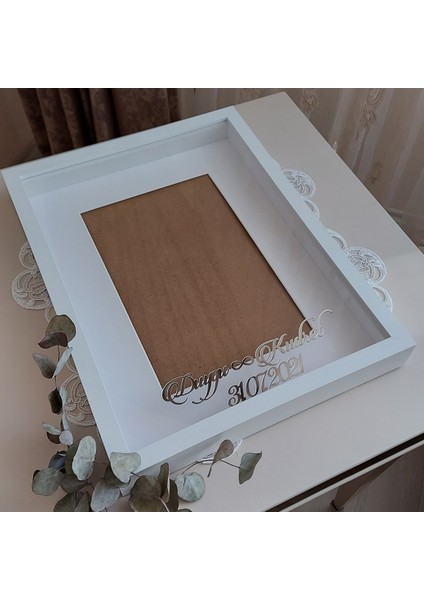 30X40 cm Yeni Trend Verda Çerçeve!isim ve Tarihli!