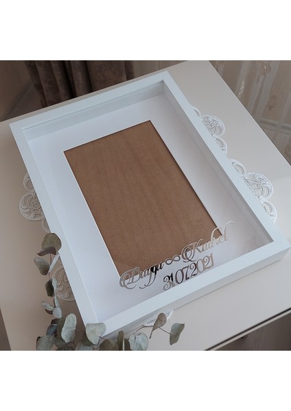 30X40 cm Yeni Trend Verda Çerçeve!isim ve Tarihli!