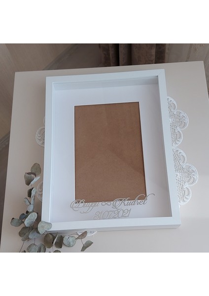 30X40 cm Yeni Trend Verda Çerçeve!isim ve Tarihli!