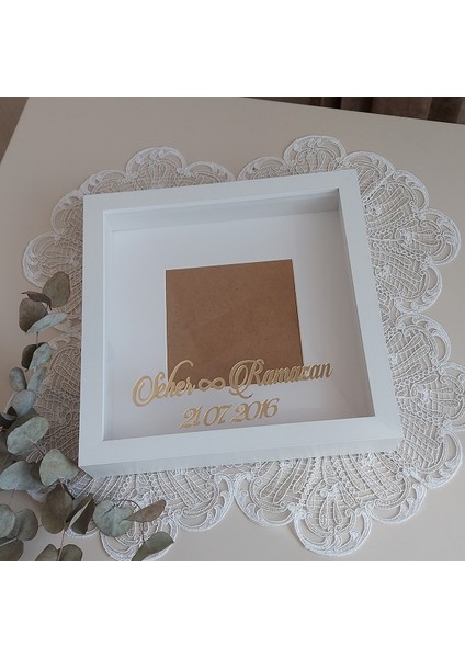 25X25 cm Yeni Trend Verda Çerçeve-Isim ve Tarihli! fiyatları