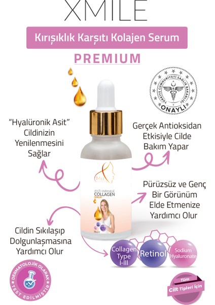 Xmile  Serum Cilt  ve Dolgunlaştırıcı Antioksidan 30 ml