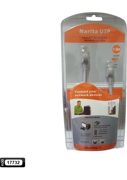 Cat5 Patch Network Ethernet Kablo 1.5mt Narıta