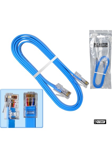 Cat6 Patch Network Ethernet Kablo Slim 1mt