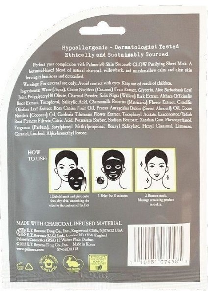 Skin Success Glow Purifying Sheet Mask Arındırıcı Maske