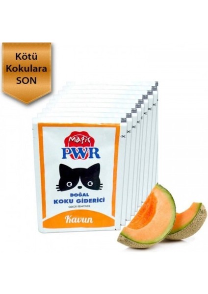 Magic Power Kavun Aromalı Kedi Kumu Koku Giderici 25 gr - 5'li fiyatları