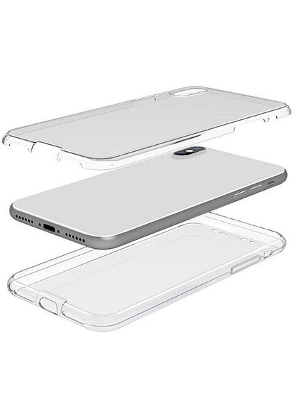 Apple iPhone x Kılıf 360 Derece Esnek Ön Arka Full Kapatan Kristal Şeffaf Darbe Emici Kapakşeffaf fırsatları