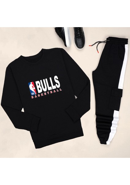 Siyah Bulls Eşofman Takımı