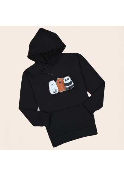 Siyah Panda Sweatshirt