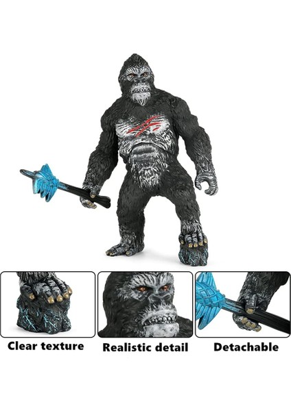 Godzilla Vs King Kong Gorilla Gerçekçi Aksiyon Figürü Oyuncak (Yurt Dışından)