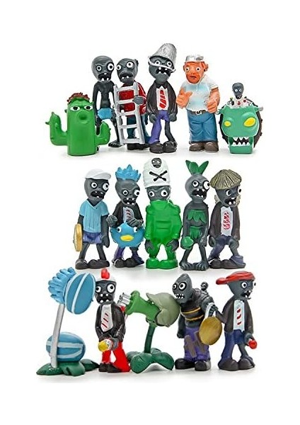 Plants Vs Zombies Serisi Pvc Oyuncaklar,16 Parça (Yurt Dışından)