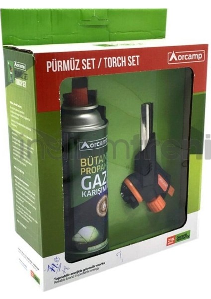 Turbo Torch Pürmüz Çakmak Set