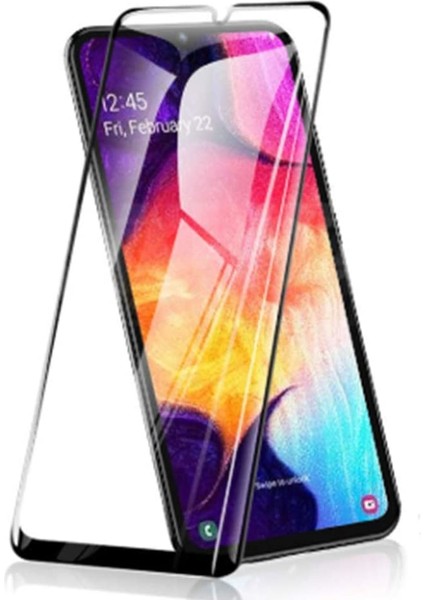 Samsung Galaxy A20 Kılıf Tam Kaplayan Fiber Nano Ekran Koruyucu Cam