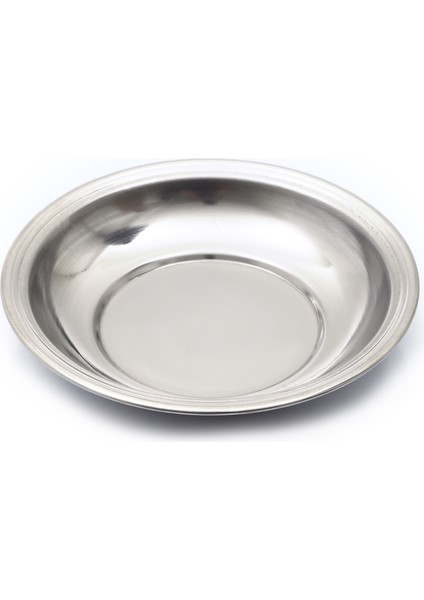 BAYDURSAN PASLANMAZ ÇELİK TABAK, METAL PARLAK YEMEK TABAĞI KALIN ÇELİK NO.6 fiyatları