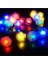 6.5 Metre 30 LED Rgb Çok Renkli Kar Tanesi Güneş Enerjili Su Geçirmez Renkli LED Lamba Bahçe Teras Balkon Ağaç Solar Aydınlatma 3