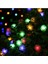6.5 Metre 30 LED Rgb Çok Renkli Kar Tanesi Güneş Enerjili Su Geçirmez Renkli LED Lamba Bahçe Teras Balkon Ağaç Solar Aydınlatma 4