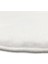Yıkanabilir Post Peluş Desen 4004 Süt Beyaz 100X100 cm Daire Dod Taban Halı 2