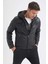 Slim Fit Kapüşonlu İçi Yumuşak Tüylü Suni Deri Mont N9693AZ21WN 1